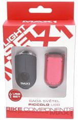 MAX1 Světela Piccolo - USB, přední+zadní