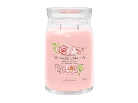 Yankee Candle Vonná svíčka Signature velká 2 knoty 567g Fresh Cut Roses