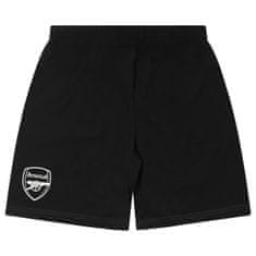 FotbalFans Dětské pyžamo Arsenal FC, tričko, šortky, šedá a černá | 12-13r