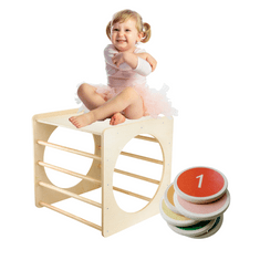 Tuktuk Montessori set - montessori kostka a balanční kameny 6ks