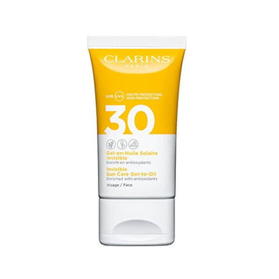 Clarins Pleťový gelový olej na opalování SPF 30 (Invisible Sun Care Gel-to-Oil) 50 ml