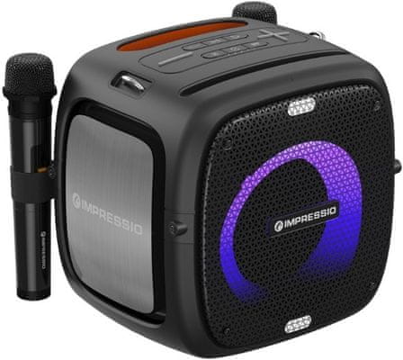  modern party hangszóró Blaupunkt mb062 gyönyörű erőteljes hangzás aux in Bluetooth usb light show sd kártyahely szép design karaoke funkció mikrofon 