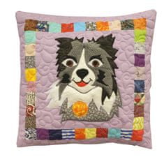 Handy Pets Patchwork - Povlak na dětský polštářek - Border kolie Karolína 44 x 44 cm