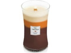 Woodwick WoodWick vonná svíčka s dřevěným knotem velká Trilogy Cafe Sweets 609 g