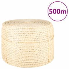 Vidaxl Provaz 100% sisal 10 mm 500 m