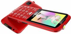 Evolveo EasyPhone XO s nabíjecím stojánkem, červená