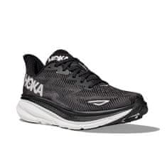 Hoka One One CLIFTON 9 WIDE Running shoes pro muže, 44 2/3 EU, US10.5, Běžecké boty, Black/White, Černá, 1132210-BWHT