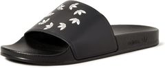 Adidas ADILETTE SLIDES Unisex, 44 2/3 EU, US10.5, Pantofle, Sandály, Black/White, Černá, H02888