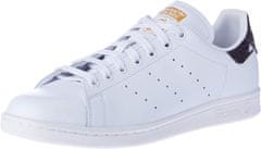 Adidas STAN SMITH SHOES pro muže, 36 EU, US4, Boty, tenisky, White/Core Black/Gold, Bílá, AH2456