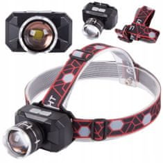 Verk 08337 Čelovka SQ-702, ZOOM LED XHP50