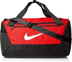 Nike Brasilia Small Duffel Bag Unisex, ONE SIZE, Sportovní taška, cestovní taška, University Red/Black/White, Červená, BA5957-657