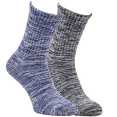 Zdravé ponožky unisexové teplejší bambusové melírované ponožky, 35-38