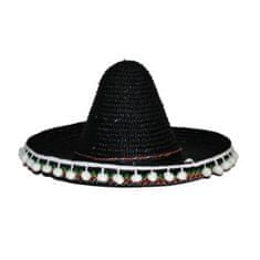 funny fashion Mexické sombrero černé 50cm