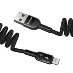 Mcdodo Kabel USB-Lightning, Mcdodo CA-6410, pružinový, 1,8 m (černý)