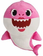 BEMI INVEST Baby Shark plyšový 30 cm na baterie se zvukem modrý