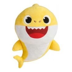 BEMI INVEST Baby Shark plyšový 30 cm na baterie se zvukem modrý