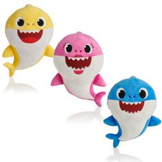 BEMI INVEST Baby Shark plyšový 30 cm na baterie se zvukem modrý