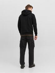 Jack&Jones Pánská mikina JJEBRADLEY Relaxed Fit 12249342 Black (Velikost S)