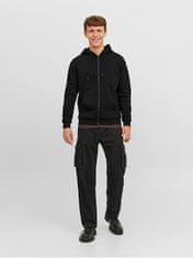 Jack&Jones Pánská mikina JJEBRADLEY Relaxed Fit 12249342 Black (Velikost S)