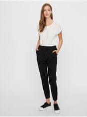 Vero Moda Černé kalhoty VERO MODA Eva M/32