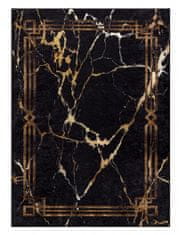 Dywany Łuszczów Kusový koberec Miro 51333.801 Marble black / gold 80x150