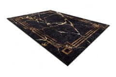 Dywany Łuszczów Kusový koberec Miro 51333.801 Marble black / gold 80x150