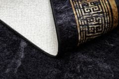 Dywany Łuszczów Kusový koberec Miro 51278.809 Marble black / gold 80x150