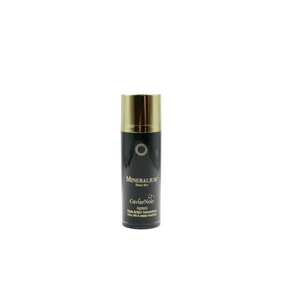 Mineralium Produkty osobní péče černé Mineralium Ageless Triple Action Koncentrat przeciwstarzeniowy z kawiorem 30 ml