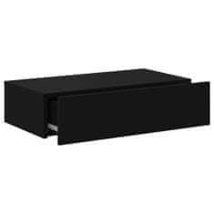 Greatstore TV skříňka s LED osvětlením černá 60 x 35 x 15,5 cm