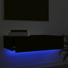 Greatstore TV skříňka s LED osvětlením černá 60 x 35 x 15,5 cm