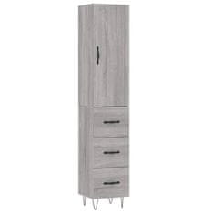 Vidaxl Skříň highboard šedá sonoma 34,5 x 34 x 180 cm kompozitní dřevo