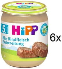 HiPP BIO Hovězí maso - 6 x 125g