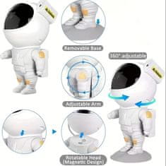 DREAMSKY Hvězdný projektor Astronaut s dálkovým ovládáním Dreamsky G-08