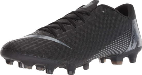 Nike VAPOR 12 ACADEMY FG/MG FOOTBALL SHOES Unisex, 39 EU, US6.5, Kopačky , Black/Black, Černá, AH7375-001