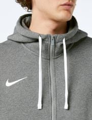 Nike Park Fleece Full Zip Hoodie pro muže, XL, Mikina rozepínací, Charcoal Heather/White, Šedá, CW6887-071