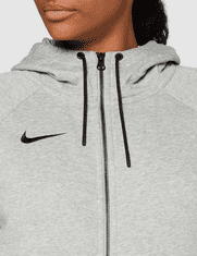 Nike Park Fleece Full Zip Hoodie pro ženy, S, Mikina rozepínací, Dark Grey Heather/Black, Šedá, CW6955-063