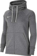 Nike Park Fleece Full Zip Hoodie pro ženy, M, Mikina rozepínací, Charcoal Heather/White, Šedá, CW6955-071