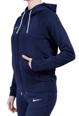 Nike Park Fleece Full Zip Hoodie pro ženy, S, Mikina rozepínací, Obsidian Blue/White, Modrá, CW6955-451