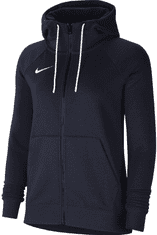 Nike Park Fleece Full Zip Hoodie pro ženy, S, Mikina rozepínací, Obsidian Blue/White, Modrá, CW6955-451