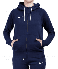 Nike Park Fleece Full Zip Hoodie pro ženy, S, Mikina rozepínací, Obsidian Blue/White, Modrá, CW6955-451