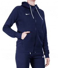 Nike Park Fleece Full Zip Hoodie pro ženy, S, Mikina rozepínací, Obsidian Blue/White, Modrá, CW6955-451