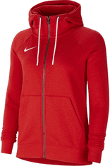 Nike Park Fleece Full Zip Hoodie pro ženy, XS, Mikina rozepínací, University Red/White, Červená, CW6955-657