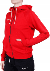 Nike Park Fleece Full Zip Hoodie pro ženy, XS, Mikina rozepínací, University Red/White, Červená, CW6955-657