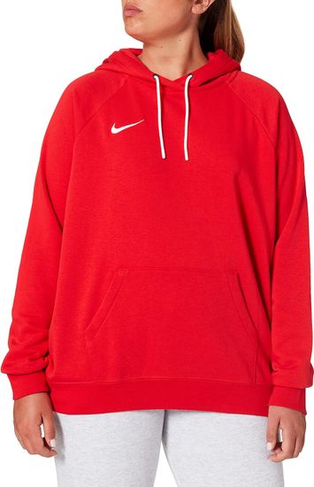 Nike Park Fleece Hoody pro ženy, M, Mikina, University Red/White, Červená, CW6957-657