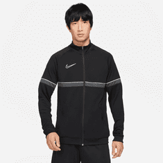 Nike Dri-FIT Academy Knit Jacket pro muže, L, Mikina, Sportovní bunda, Black/White/Anthracite/White, Černá, CW6113-014