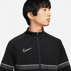 Nike Dri-FIT Academy Knit Jacket pro muže, L, Mikina, Sportovní bunda, Black/White/Anthracite/White, Černá, CW6113-014