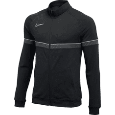 Nike Dri-FIT Academy Knit Jacket pro muže, L, Mikina, Sportovní bunda, Black/White/Anthracite/White, Černá, CW6113-014