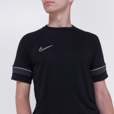 Nike Dri-FIT Academy Short Sleeve Soccer T-Shirt pro muže, S, Tričko, Black/White/Anthracite/White, Černá, CW6101-014