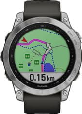 Garmin chytré hodinky Fenix 7 Silver / Black Band