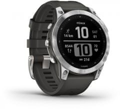 Garmin chytré hodinky Fenix 7 Silver / Black Band